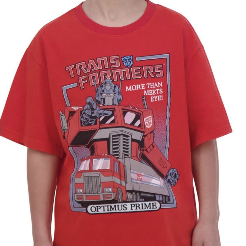 Transformers‎ Optimus Prime Retro T Shirt License Embroider Jr L10/12 Adult XS